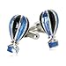 Hot Air Balloon Cufflinks in Silver with Gift Box