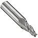 Niagara Cutter TCA330 Carbide End Mill, Uncoated (Bright), 3 Flutes, 10 Degree Taper End