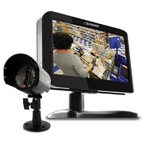 Defender SPARTAN2 Compact Security System with 8.5-Inch LCD Monitor and High Resolution Indoor/Outdoor Night Vision CCD Camera (Black)