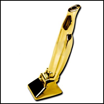 Staubsauger Schnupf Röhrchen 60mm Gold Farben
