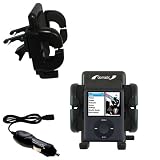 Apple Nano Video Gen 3 Auto Vent Holder with Car Charger - Uses Gomadic TipExchange