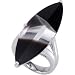 Genuine Onyx & White Quartz Fashion Ring Sparkling Sterling Silver Size 7
