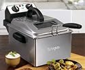 Waring Pro DF250 1800-Watt 2-1/5-Pound-Capacity Deep Fryer, Brushed Stainless