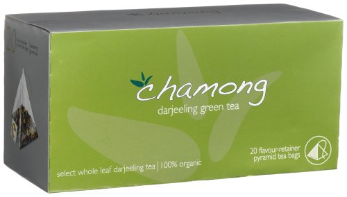 Chamong Darjeeling Tea Bags, Green, 20-Count Boxes (Pack of 3) by Darjeeling Teas