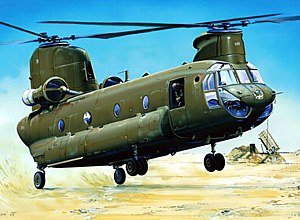 CH-47D Chinook Helicopter 1-72 Trumpeter