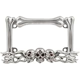Pilot Automotive WL254-C 'Skull/Flames' Motorcycle License Plate Frame