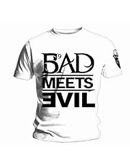 Official BLACK T Shirt EMINEM Recovery BAD MEETS EVIL