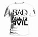 Official BLACK T Shirt EMINEM Recovery BAD MEETS EVIL