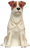 Ceramic Pottery Jack Russell Dog Bank Approx. 7.5"H