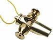 Latin Percussion LP352 Tri-Tone Samba Whistle, Gold Tone