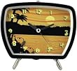 Tropical Talking Clock Sunset Black Tropical Talking Clock Sunset Black