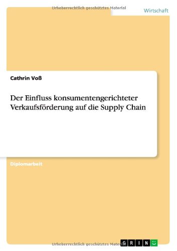Der Einfluss Konsumentengerichteter Verkaufsforderung Auf Die Supply Chain (German Edition)