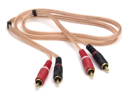 G&BL RCA Audio Kabel (2St&uuml;ck, vergoldete Stecker) transparent 5,0m Preisvergleich