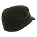 Washed Cotton Fitted Army Cap-Black W32S34E (S/M)