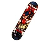Punisher Jester Complete Skateboard, Blue, 31-Inch