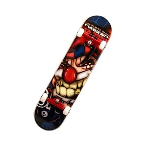 Punisher Jester Complete Skateboard, Blue, 31-Inch by