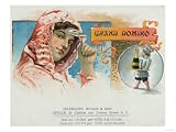 Grand Domino Brand Cigar Box Label Giclee Poster Print, 16x12