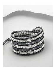 Cotton Bracelet In White Base