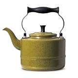 Paula Deen 51470 2 Qt. Enamel on Steel Teakettle - Olive