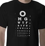 Internet Geek Eye Chart OMG WTF T-Shirt
