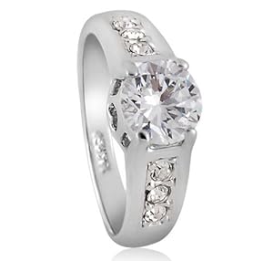 swarovski crystal wedding ring