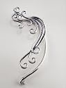 Curliques Ear Wrap in Sterling Silver