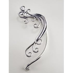 Curliques Ear Wrap in Sterling Silver