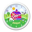 Olive Kids - Country Farm Personalized Clock (White)