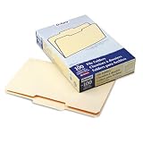 Oxford File Folders, 1/3 Tab, 2nd Position, 11 Point, Legal, Manila, 100/Box ESS753132