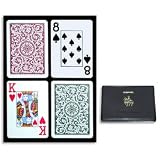 Review Copag 10-P6017J / Copag Poker Size Jumbo Index 1546 Playing Cards (Green Burgundy Setup)