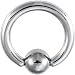 8 Gauge STEEL BCR Captive Ring 5/8\