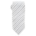 The Tie Cravate Company - Cravate en Soie tissée - Rayé - Argent