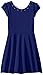Lavender Big Girls' Cap Sleeve Fit and Flair with Bow Back Detail Dress