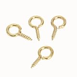 200個入り スクリューフックアイ　金属素材 ゴールデン 03#