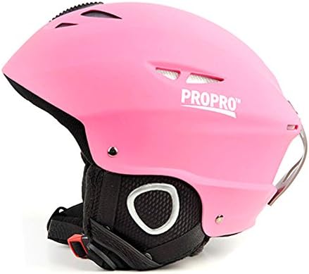 PROPRO Ski Skiing Snowboard Skate Skateboard Veneer Helmet for Adult Men Women (Pink, S)