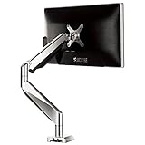 ロックテックLoctek 液晶LCDモニターアーム イヤホン&amp;マイク&amp;USB端子付き10-27インチ対応 デスクマウント D7A