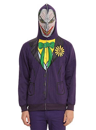 DC Comics Joker Face Adult Costume Hoodie