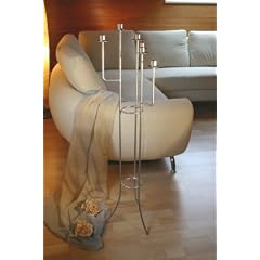 Boden-Kerzenst�nder silberglanz H 108 cm - von SvenskaV