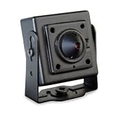 VideoSecu Mini Pinhole CCD Security Camera Indoor Hidden Surveillance Kit with Camera Power Supply and Camera Extenstion Cable 1NB