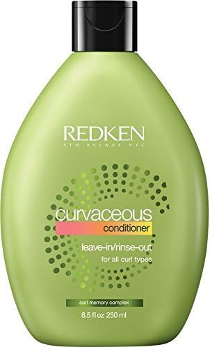 Redken Curvaceous Conditioner Leave in / Rinse Out For All Curl Types 8.5 Ounces, 250ml by Redken Curvaceous