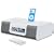 iHome iH9R Dual Alarm Clock Radio with Remote Control and AM/FM Presets, White