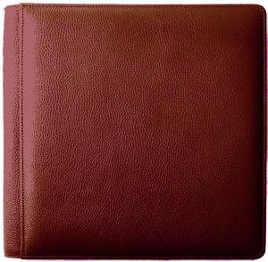 ROMA RED #102 smooth grain leather 2-up album by Raika - 4x6