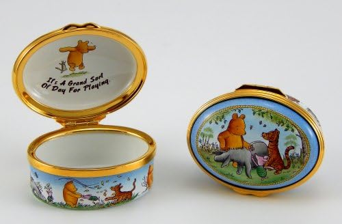 Bilston Battersea Enamels-Winnie the Pooh and Friends Box