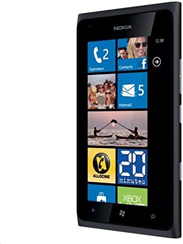 PNO® Dummy Cell Phone Model for Nokia Lumia 900 Black Fake Metal 1:1 Non-Working Dummy Phone Replica Model Non-Real Toy for Display Or Prop