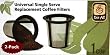 Medelco RK202 One All Universal Single-Cup Replacement Coffee Filter, Set of 2