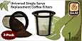 Medelco RK202 2-Pack Universal Single Cup Coffee Filters