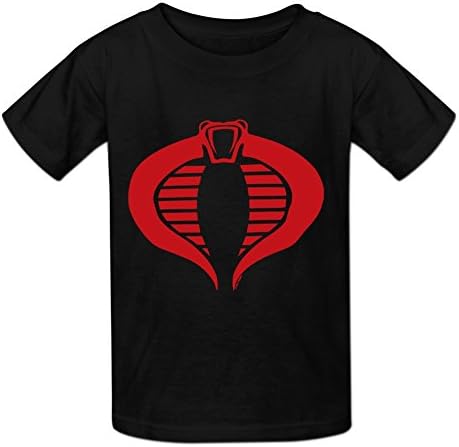Jeanforever Kids Boys' Girls' Printed GI Joe T-Shirt S Black