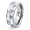 Tungsten Carbide 8.0mm Ring with Dual Mother of Pearl Inlays - Size 9