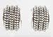 Jewelry : Wide Sterling Silver Twisted Hoop Earrings, #2158