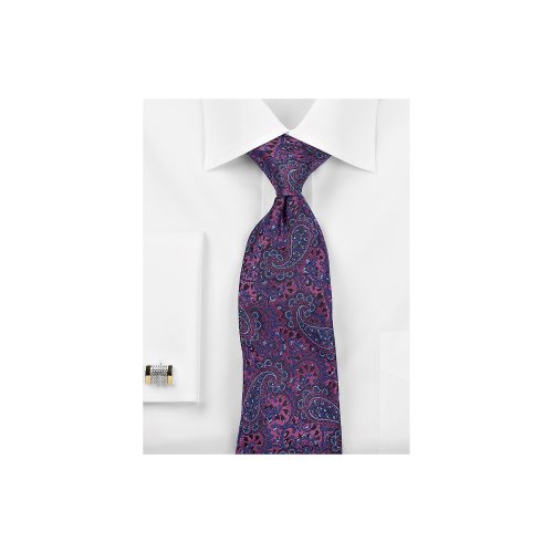 Paul Fredrick Deco Paisley Silk Tie